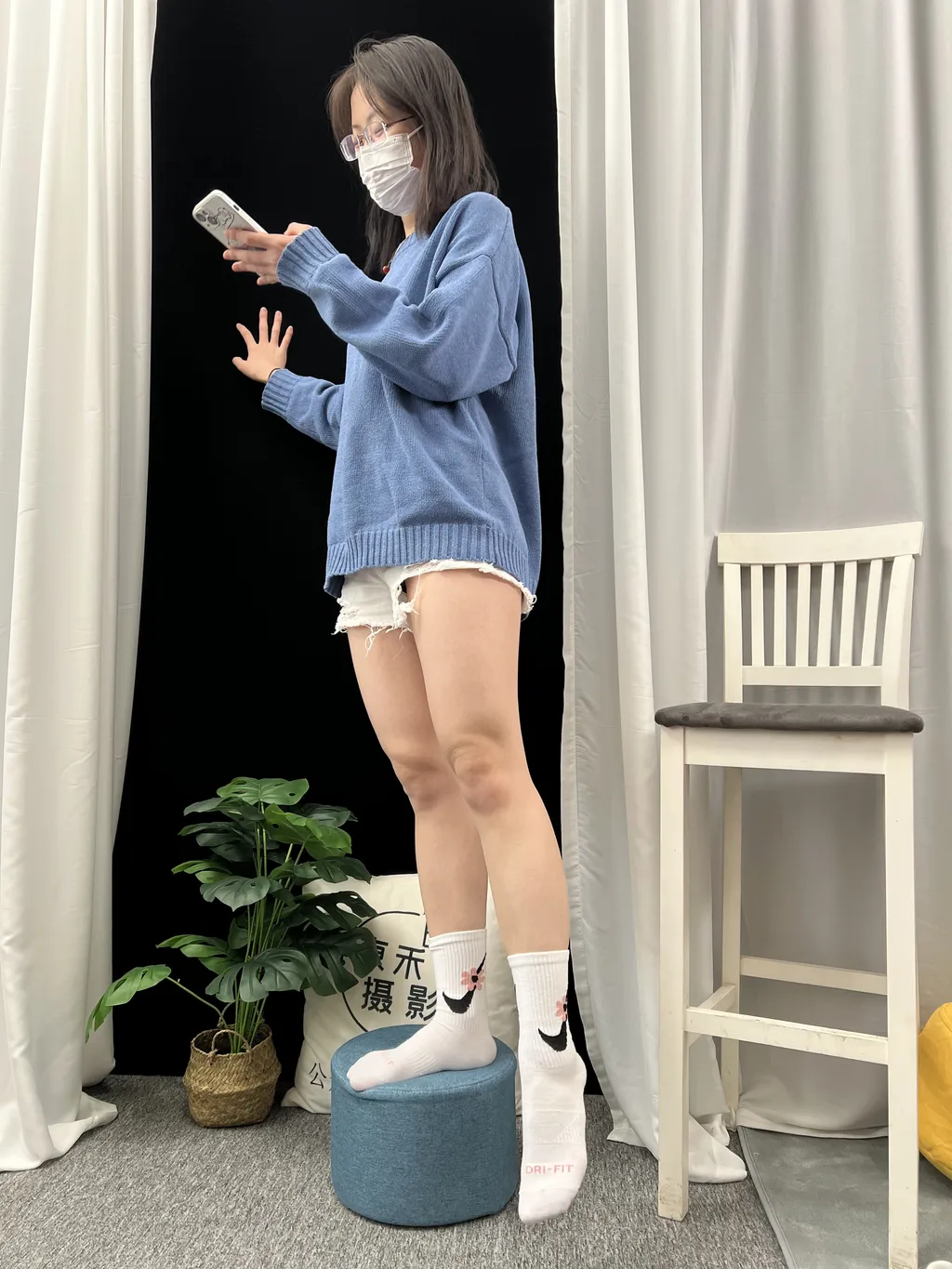 三禾摄影 NO.033 休闲短裤 棉袜 小白鞋[183P/2V/4.13GB]插图3