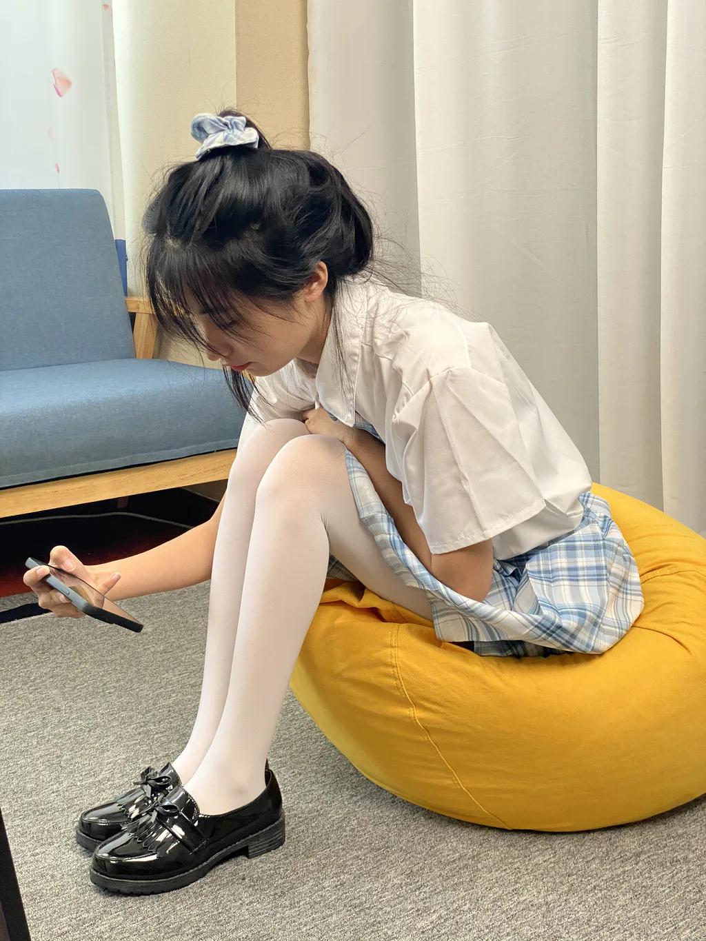 三禾摄影 NO.050 JK套装 白丝 下皮鞋[211P/14V/2.81GB]插图