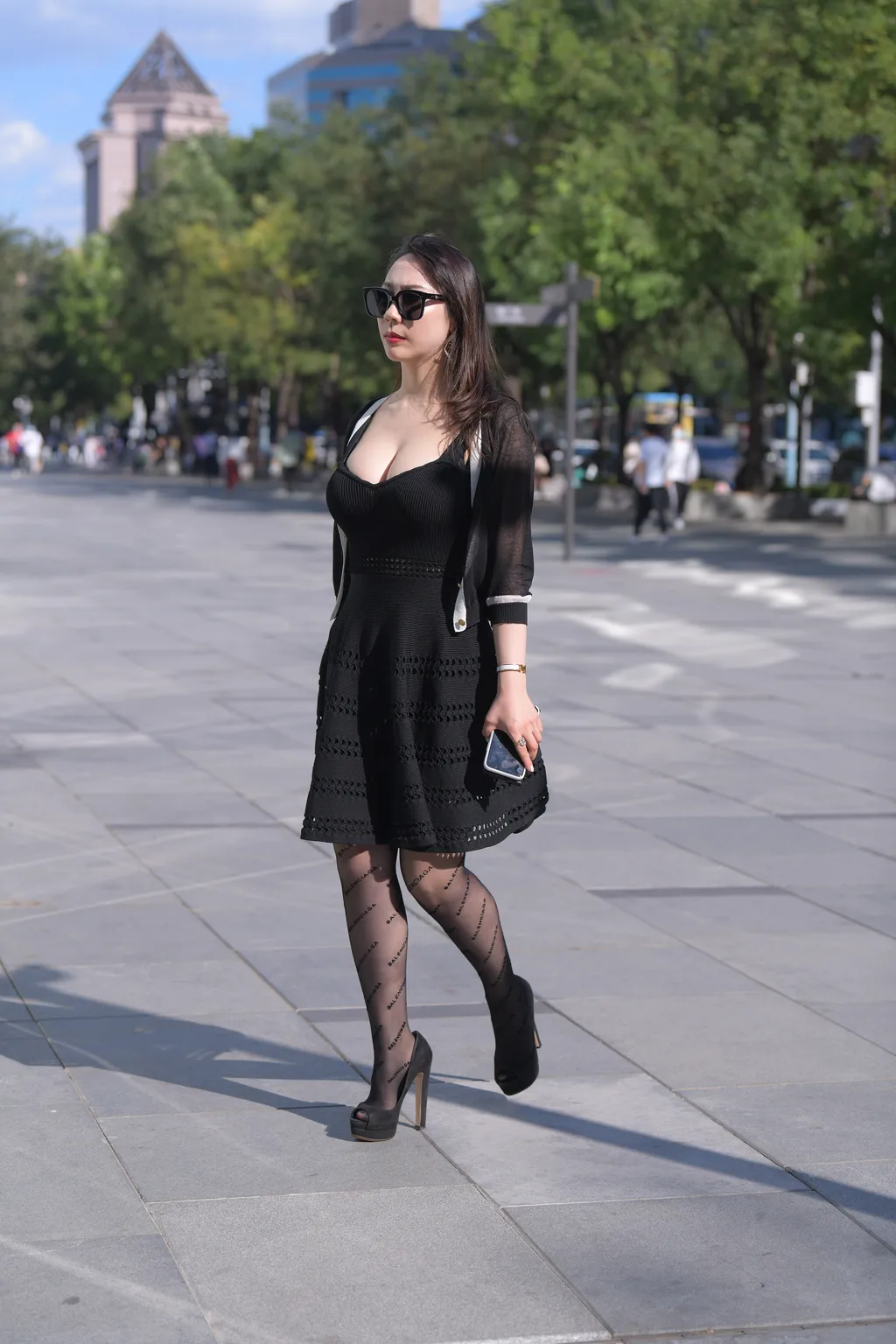 精选街拍作品 NO.6382 知性黑色系女王[239P/512MB]插图3