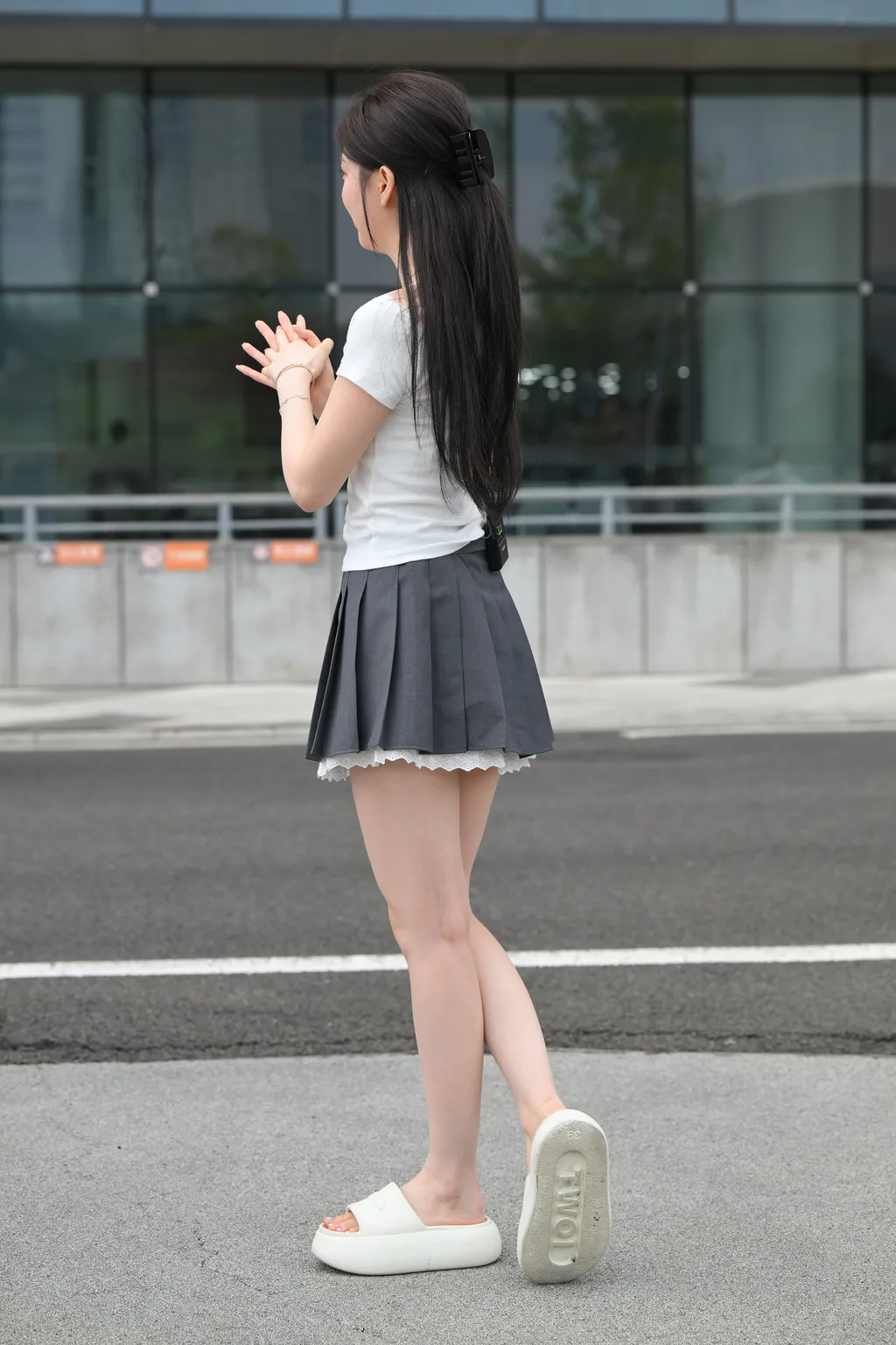 精选街拍作品 NO.6360 甜美T恤百褶裙[188P/429MB]插图3