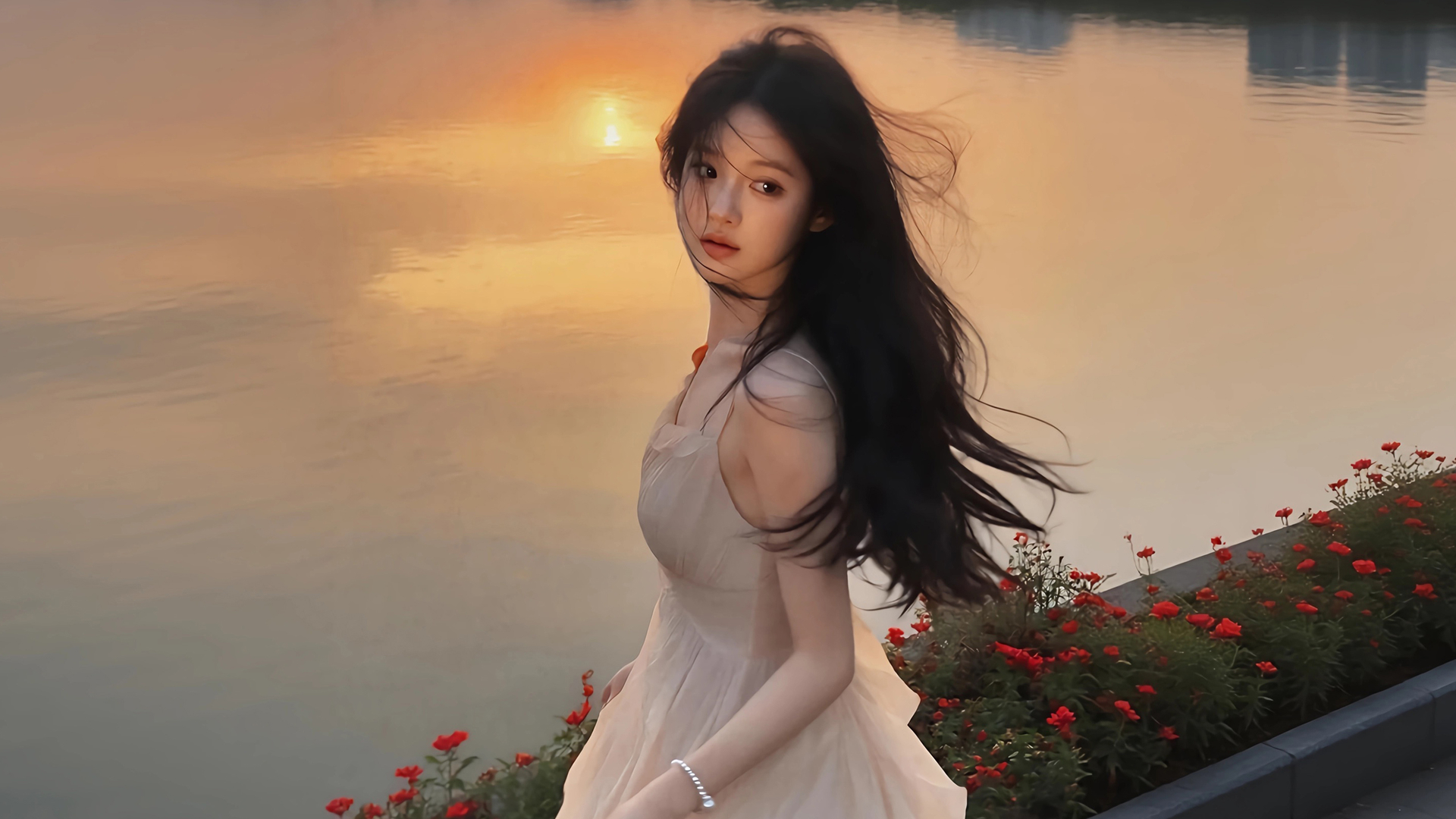 桌面壁纸 050 镁钕回眸 湖水倒影3440×1440带鱼屏壁纸插图