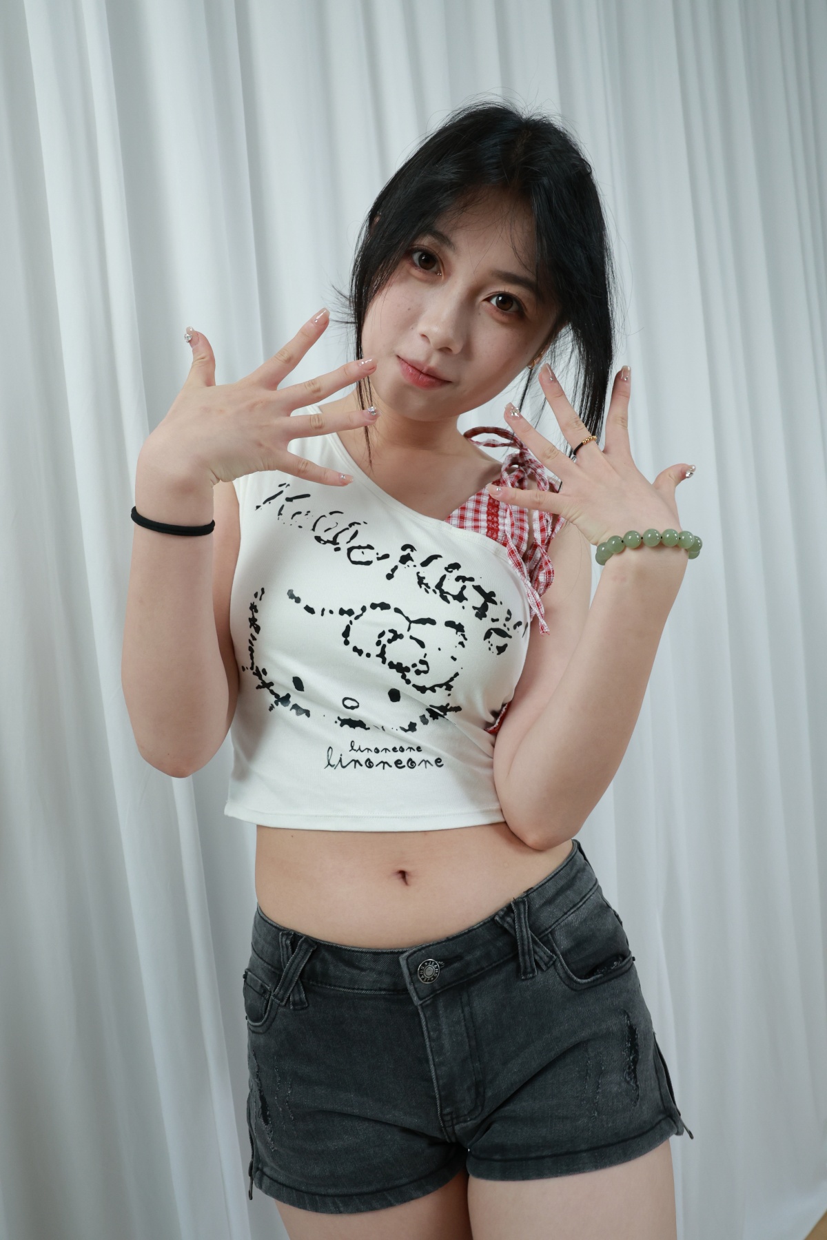 三禾摄影 214期 宁宁 牛仔短裤 [297P/1V/3.1G]插图3