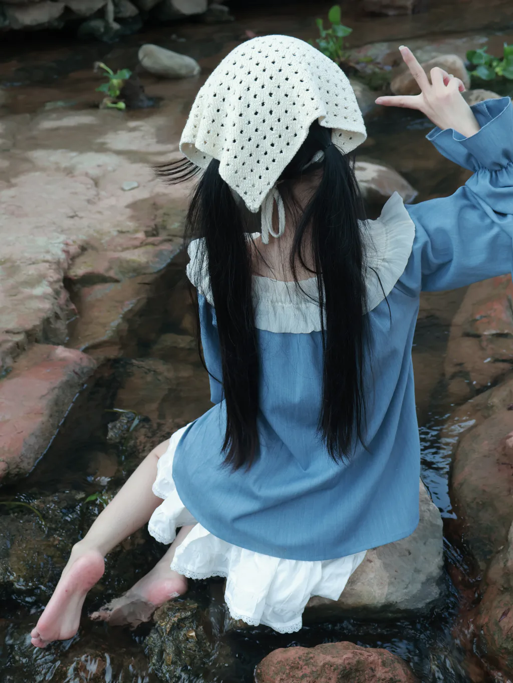 小羊蛋卷 河畔游玩[14P/150M]插图2