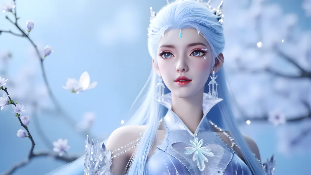 AI绘画 959 白泽-雪女[34P/197M]插图1