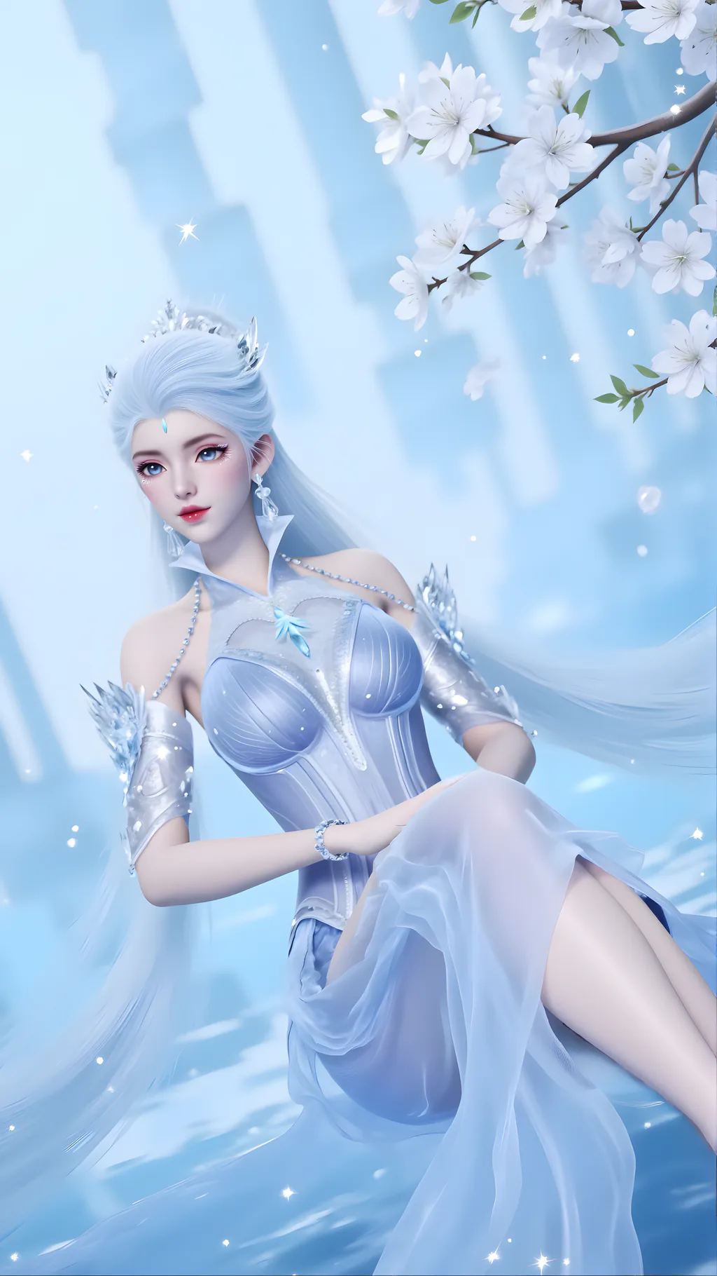 AI绘画 959 白泽-雪女[34P/197M]插图2