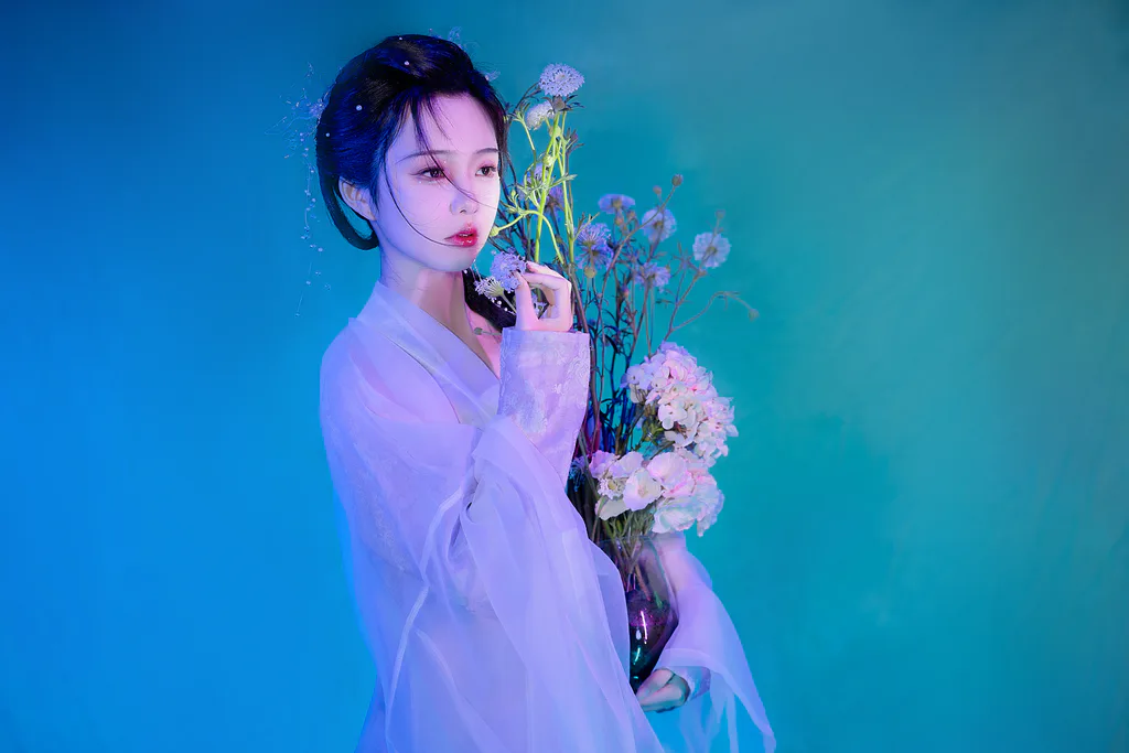 [YITUYU艺图语]2023.01.10 她是那一抹蓝 怀里猫ovo[22+1P/250MB]插图