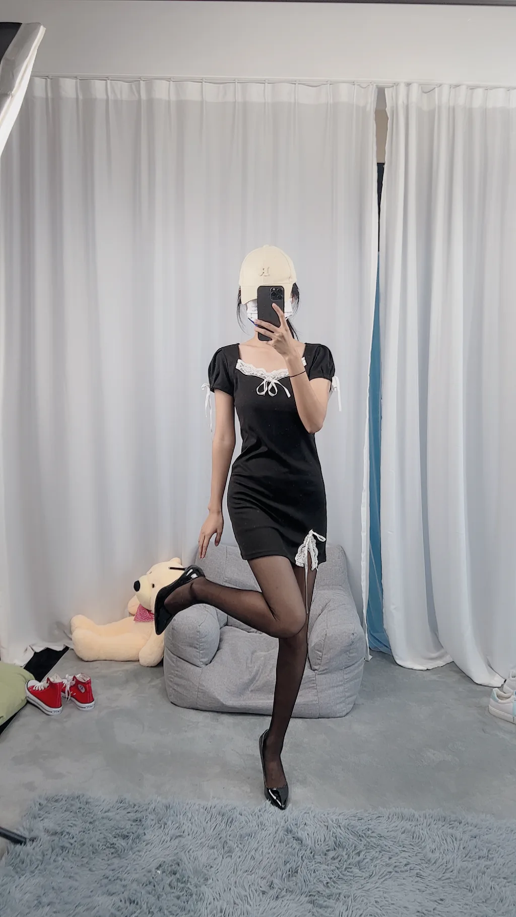 三禾摄影 NO.058 黑丝 高跟 牛仔短裤[132P/1V/966MB]插图1