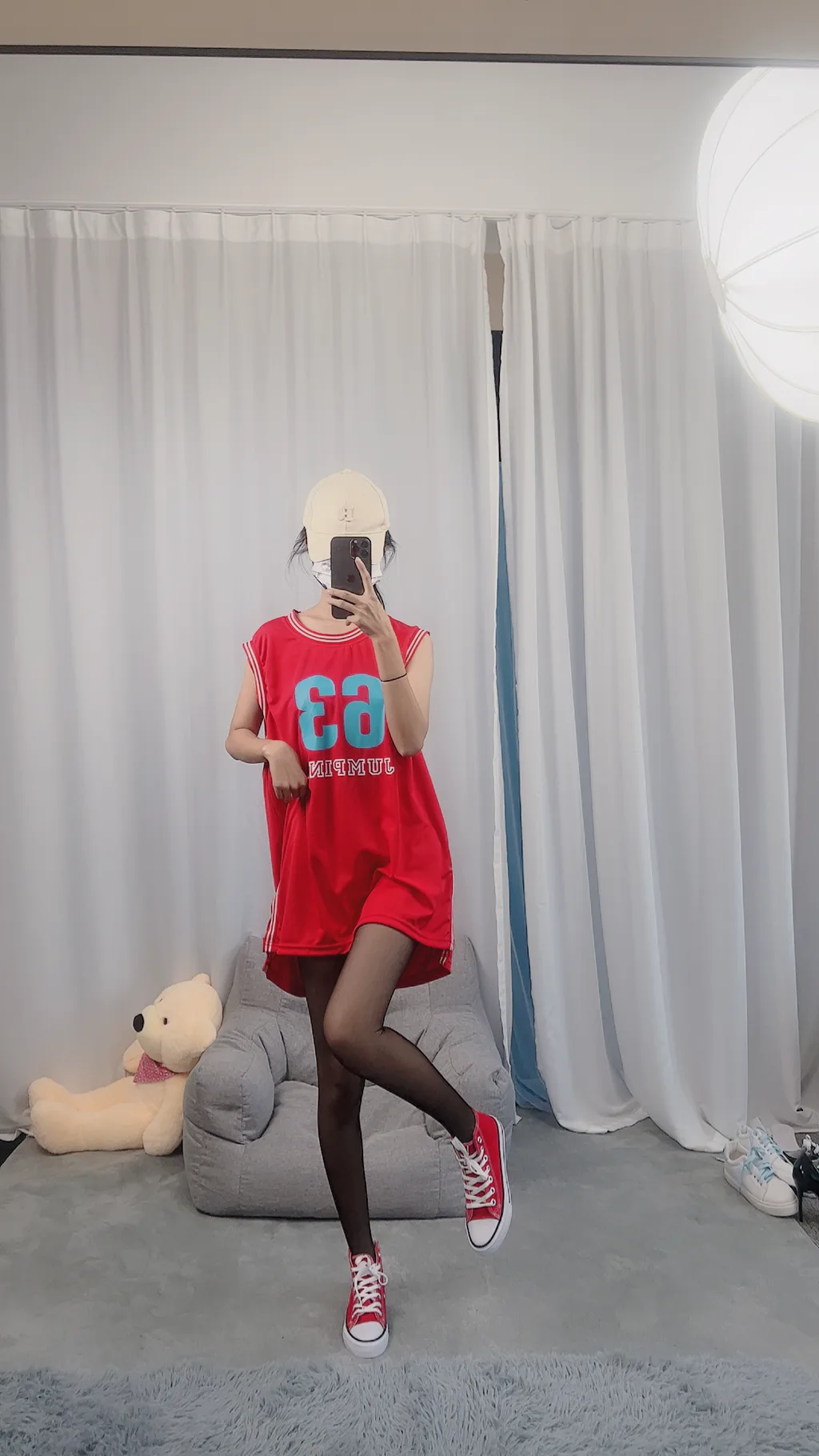 三禾摄影 NO.059 篮球服 黑丝 帆布鞋 牛仔短裤[121P/3V/1.05GB]插图1