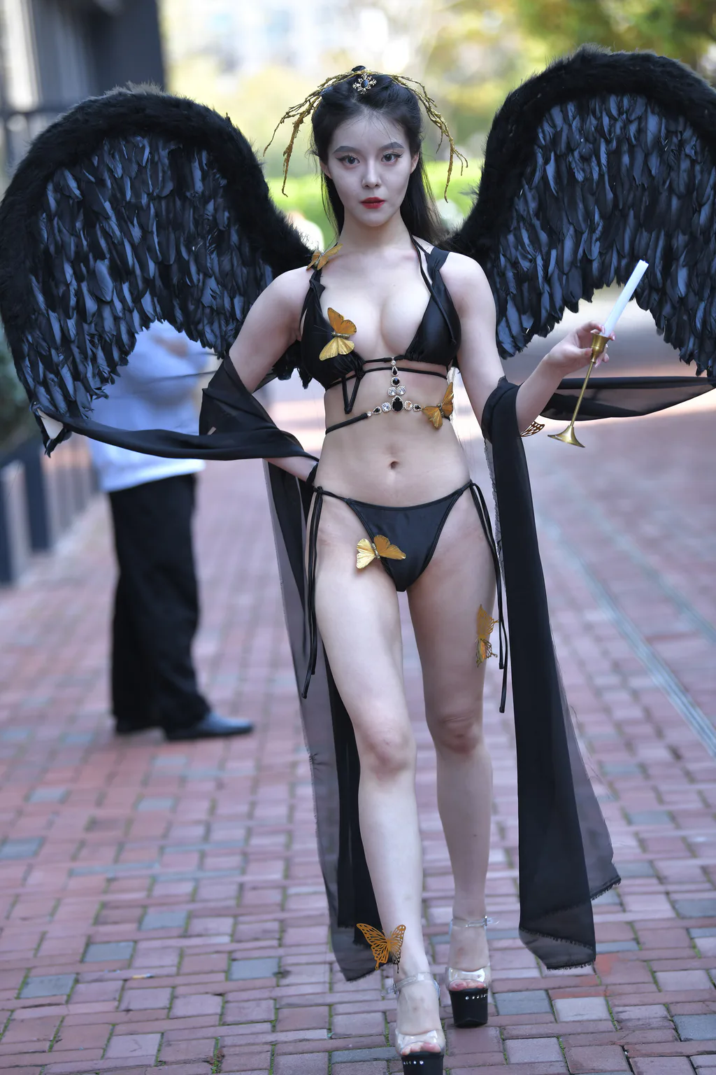 精选街拍作品 NO.6506 黑色天使[92P/130MB]插图1