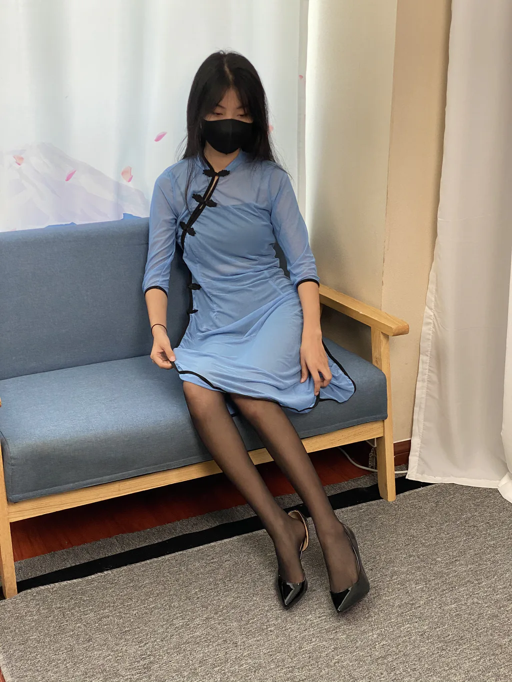 三禾摄影 NO.064 薄丝旗袍 黑丝 高跟[245P/1.85GB]插图1