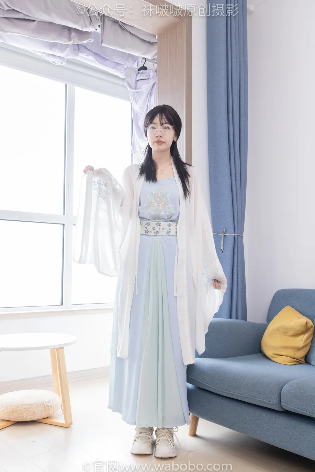 [BoBoSocks袜啵啵]NO.643 小甜豆-汉服、白船袜、薄肉丝、裸足[164P/1V/6.66GB]插图1