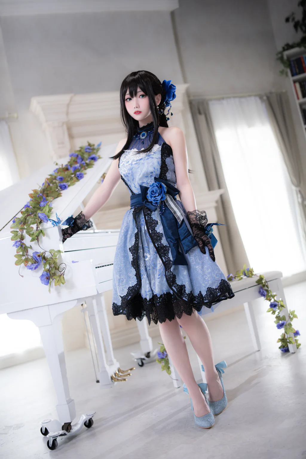 小木曾AYA – 偶像大师 涩谷凛 礼服[13P/64MB]插图1