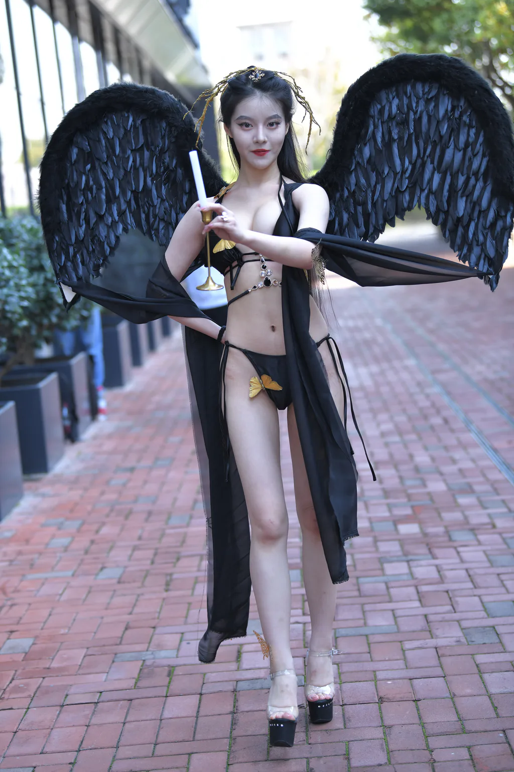 精选街拍作品 NO.6506 黑色天使[92P/130MB]插图2