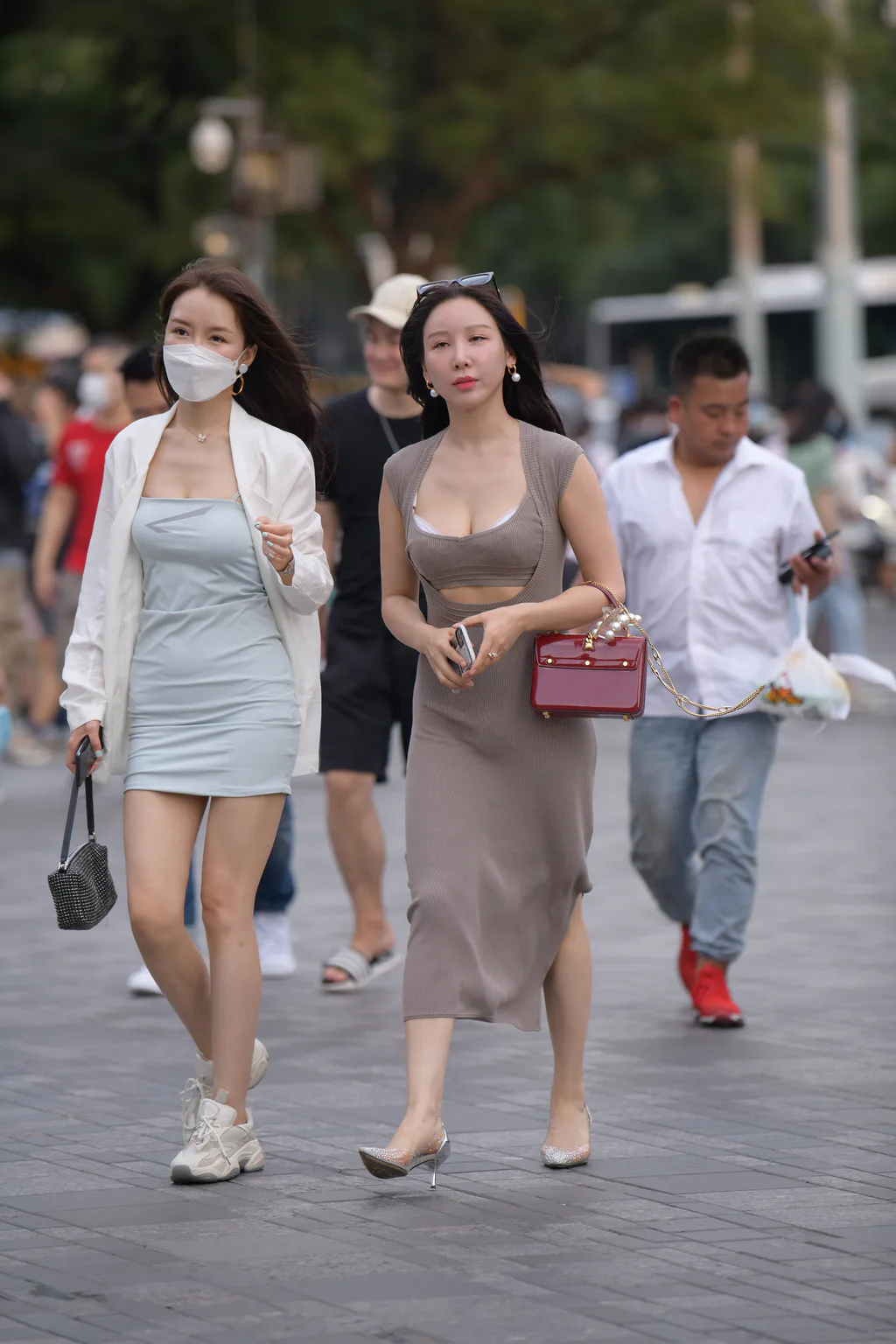 精选街拍作品 NO.6562 针织大开门长裙[130P/198MB]插图2