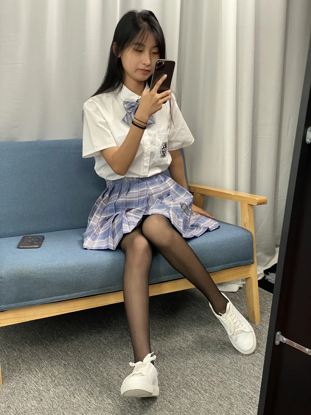 三禾摄影 NO.063 JK套装 黑丝[150P/1V/1.19GB]插图1