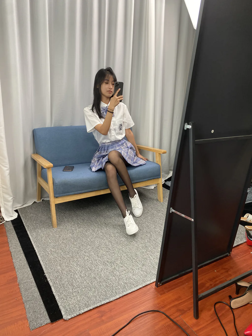 三禾摄影 NO.063 JK套装 黑丝[150P/1V/1.19GB]插图2