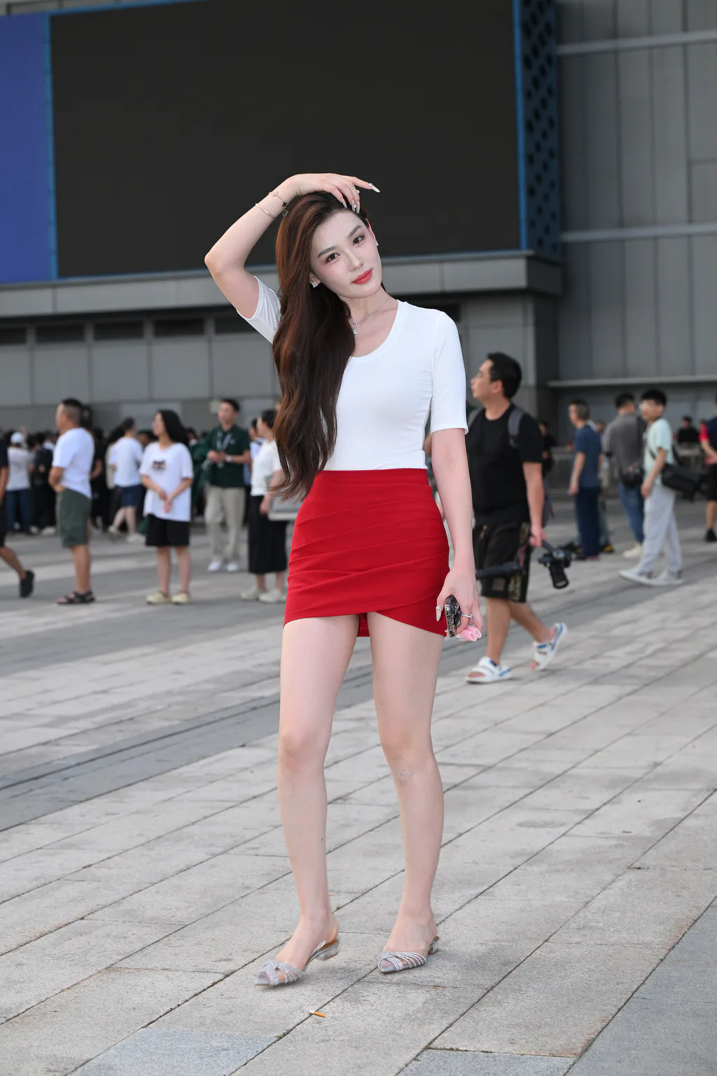 精选街拍作品 NO.6462 亮眼红裙[107P/143MB]插图2