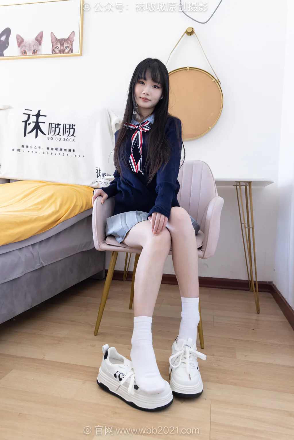 [BoBoSocks袜啵啵]NO.635 甜甜圈-板鞋、白棉袜、裸足、学苑风[186P/1V/6.38GB]插图2