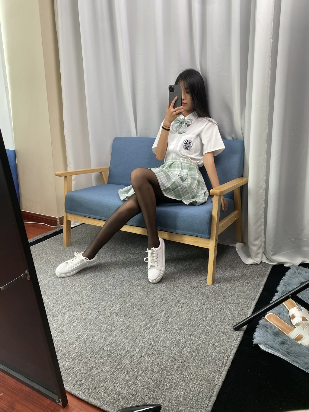 三禾摄影 NO.063 JK套装 黑丝[150P/1V/1.19GB]插图3