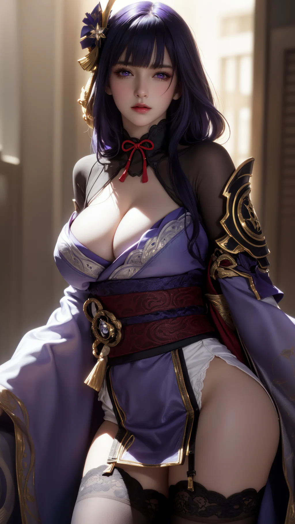 AI绘画 1001 雷电将军-AI女神[56P/538M]插图1