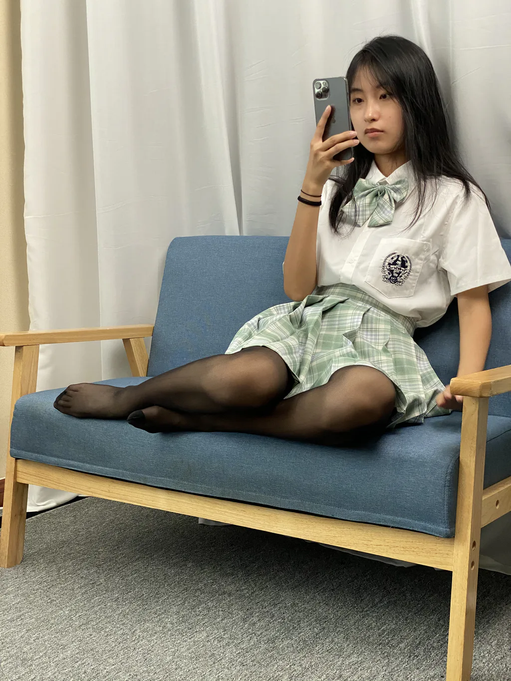 三禾摄影 NO.063 JK套装 黑丝[150P/1V/1.19GB]插图