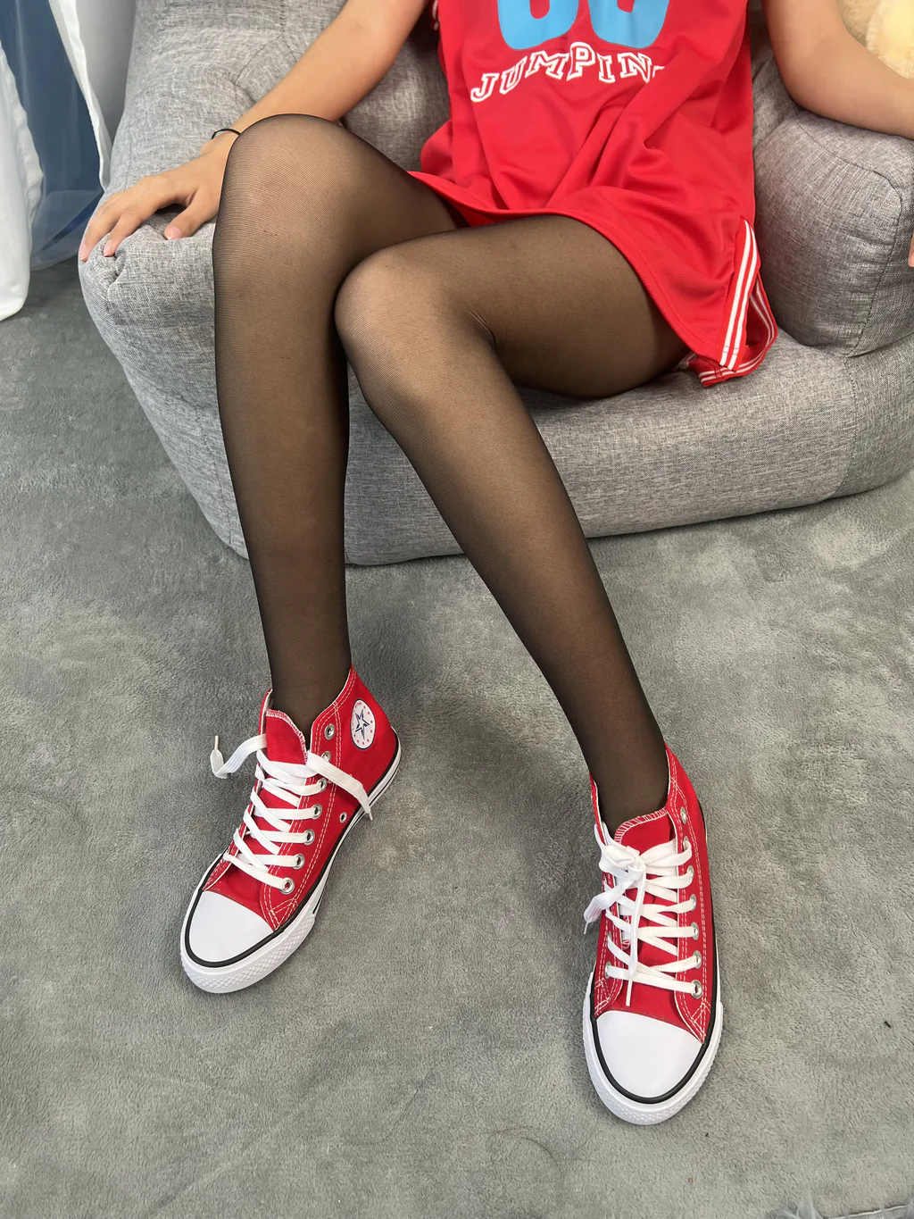 三禾摄影 NO.059 篮球服 黑丝 帆布鞋 牛仔短裤[121P/3V/1.05GB]插图