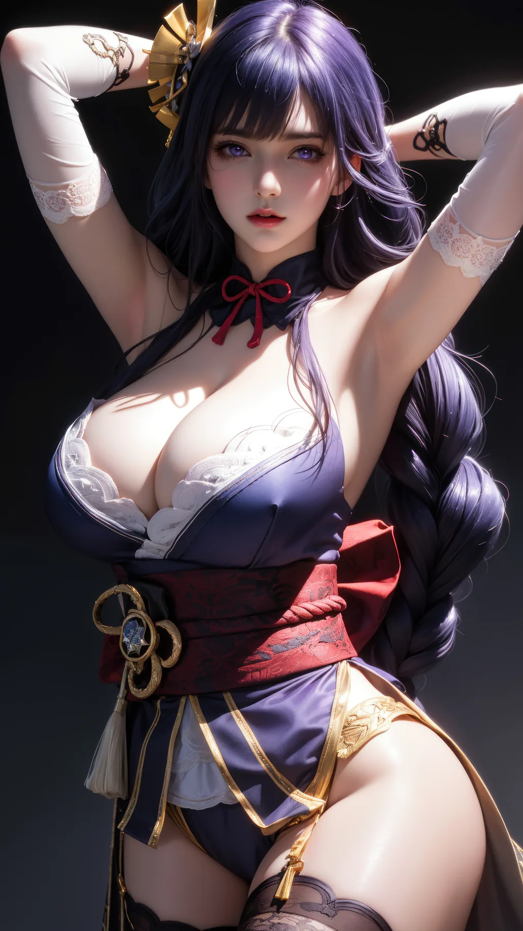 AI绘画 1001 雷电将军-AI女神[56P/538M]插图2