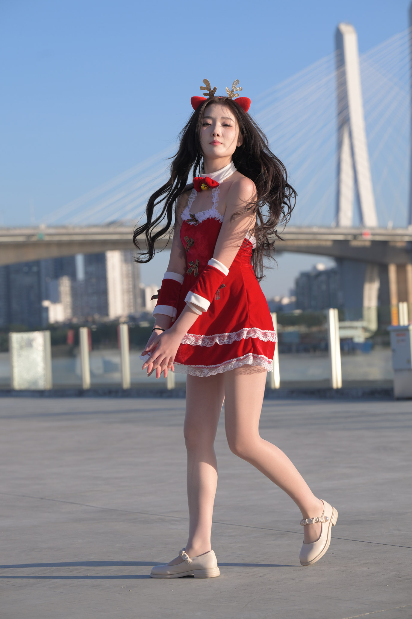 魔镜街拍原版圣诞美眉[1644P/8V/38G]插图3