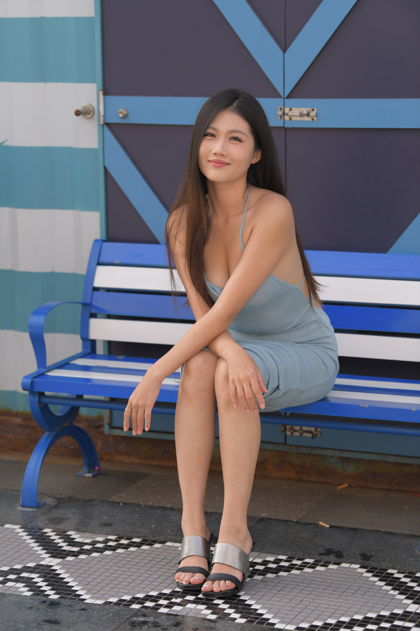 小诗01 一始摄影作品 秋日私语 浅蓝色吊带连衣裙[811P/1V/37.8G]插图2