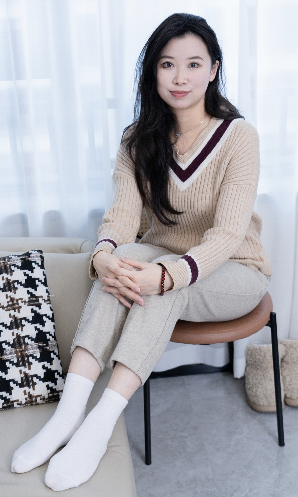 甜予摄影256期：梦梦-短靴、白棉袜、裸足完整版[130P/2V/10.37GB]插图