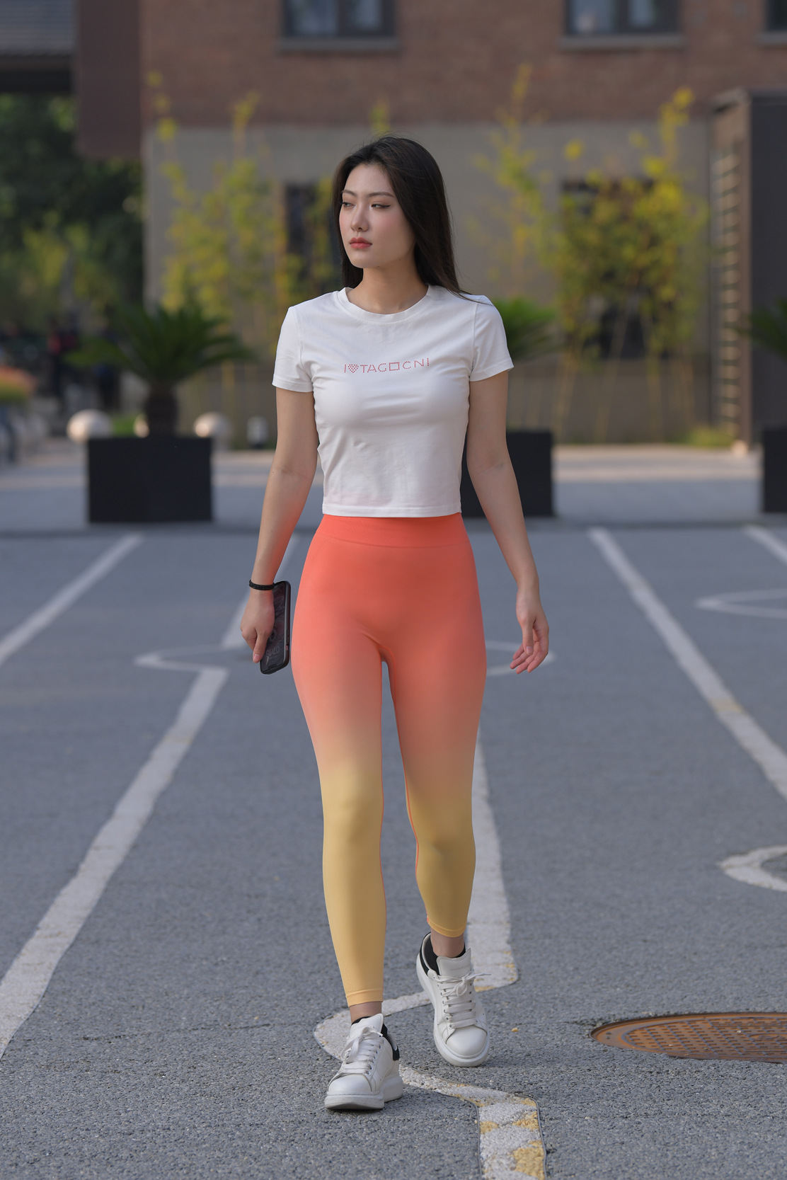 模拍作品向南红色瑜伽裤镁钕红色瑜伽裤镁钕[567P/1V/26.5G]插图8