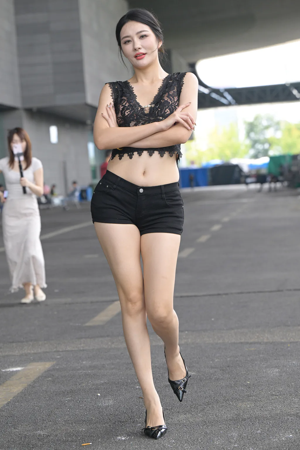 精选街拍作品 NO.6625 黑色短裤超美腿[284P/424MB]插图1