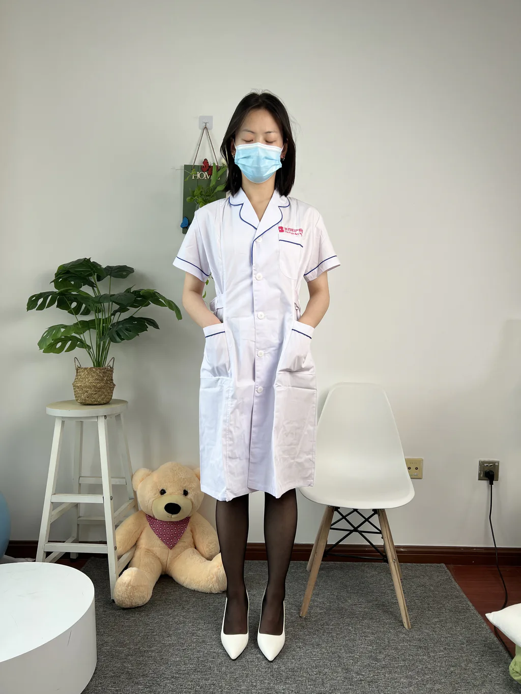 三禾摄影 NO.073 互士服 黑丝 高跟[289P/1V/1.55GB]插图1