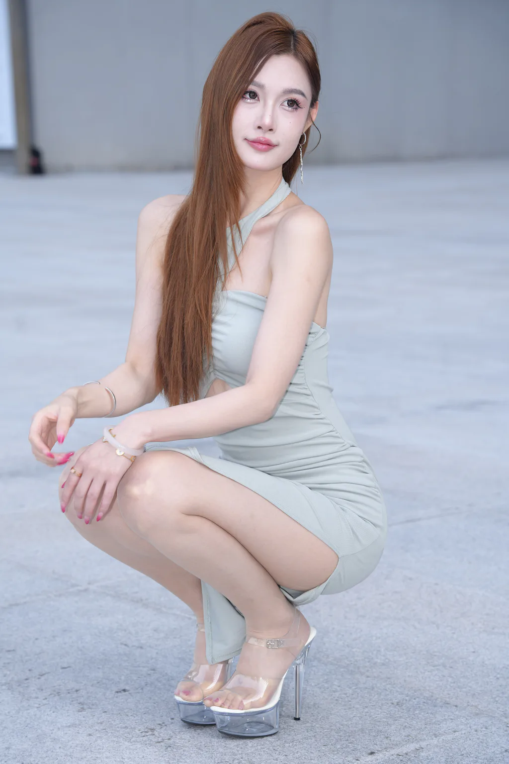 精选街拍作品 NO.6688 绿色修身裙[103P/99MB]插图1