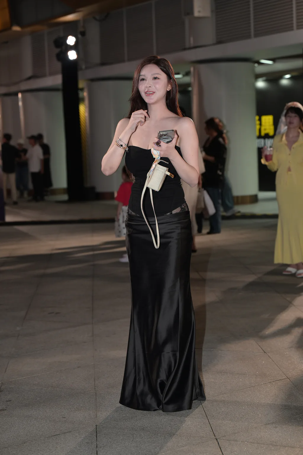 精选街拍作品 NO.6685 柔情似水黑色套装[116P/162MB]插图1