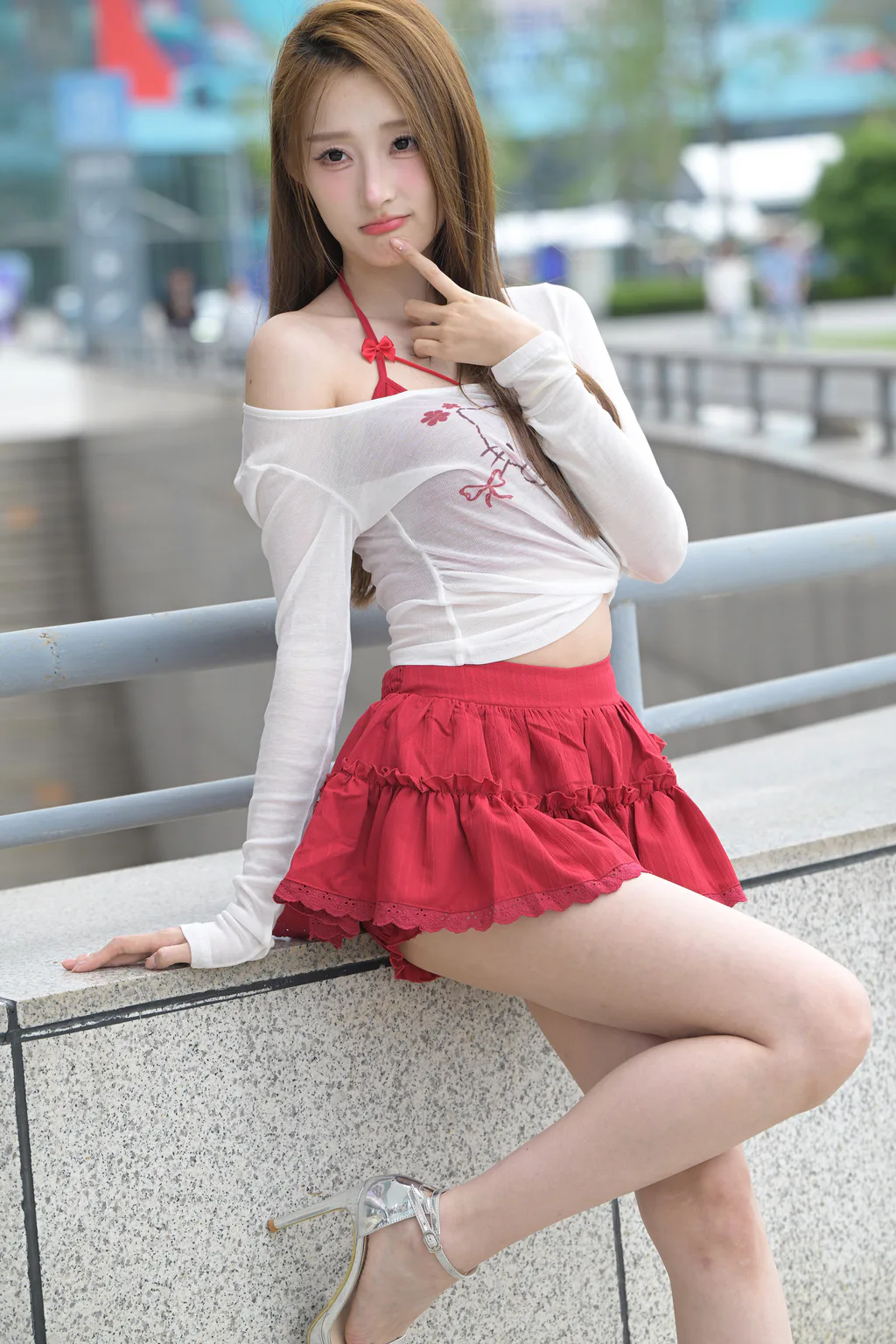 精选街拍作品 NO.6640 红裙甜妹小桂圆[157P/271MB]插图2