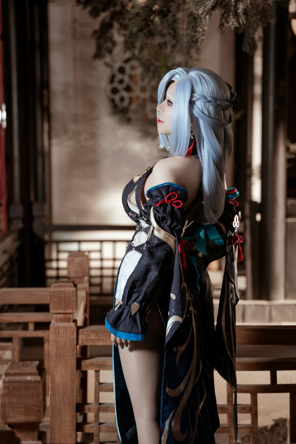 虎森森 – 原神 申鹤 冷花幽露[35P/291MB]插图1