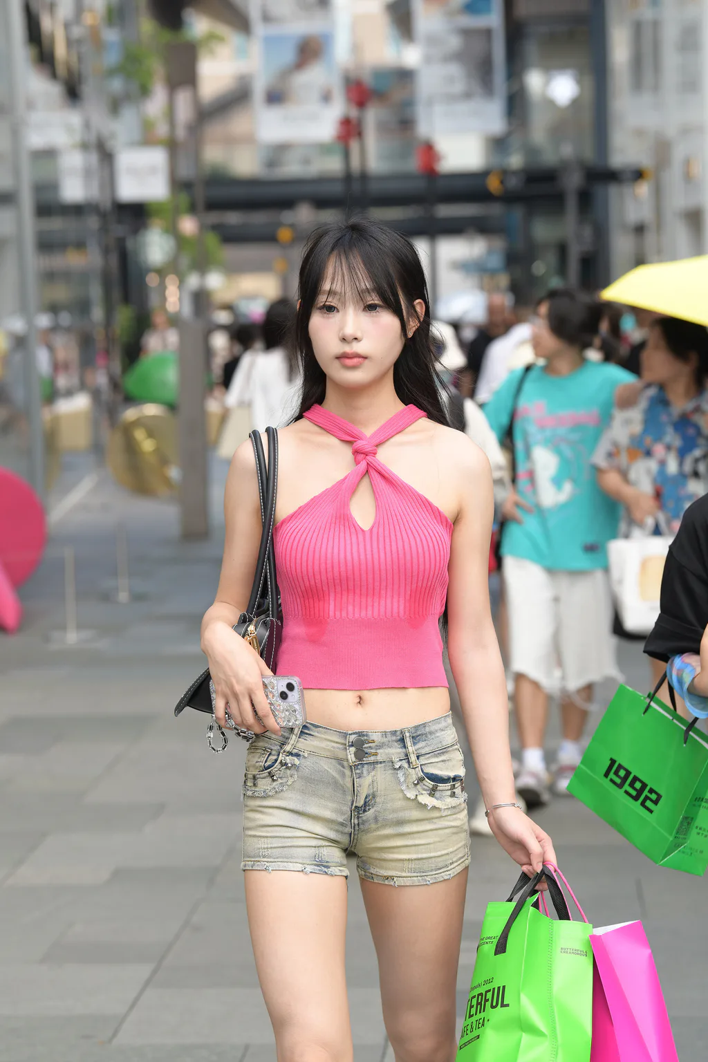 精选街拍作品 NO.6628 冷艳牛仔短裤[57P/93MB]插图3