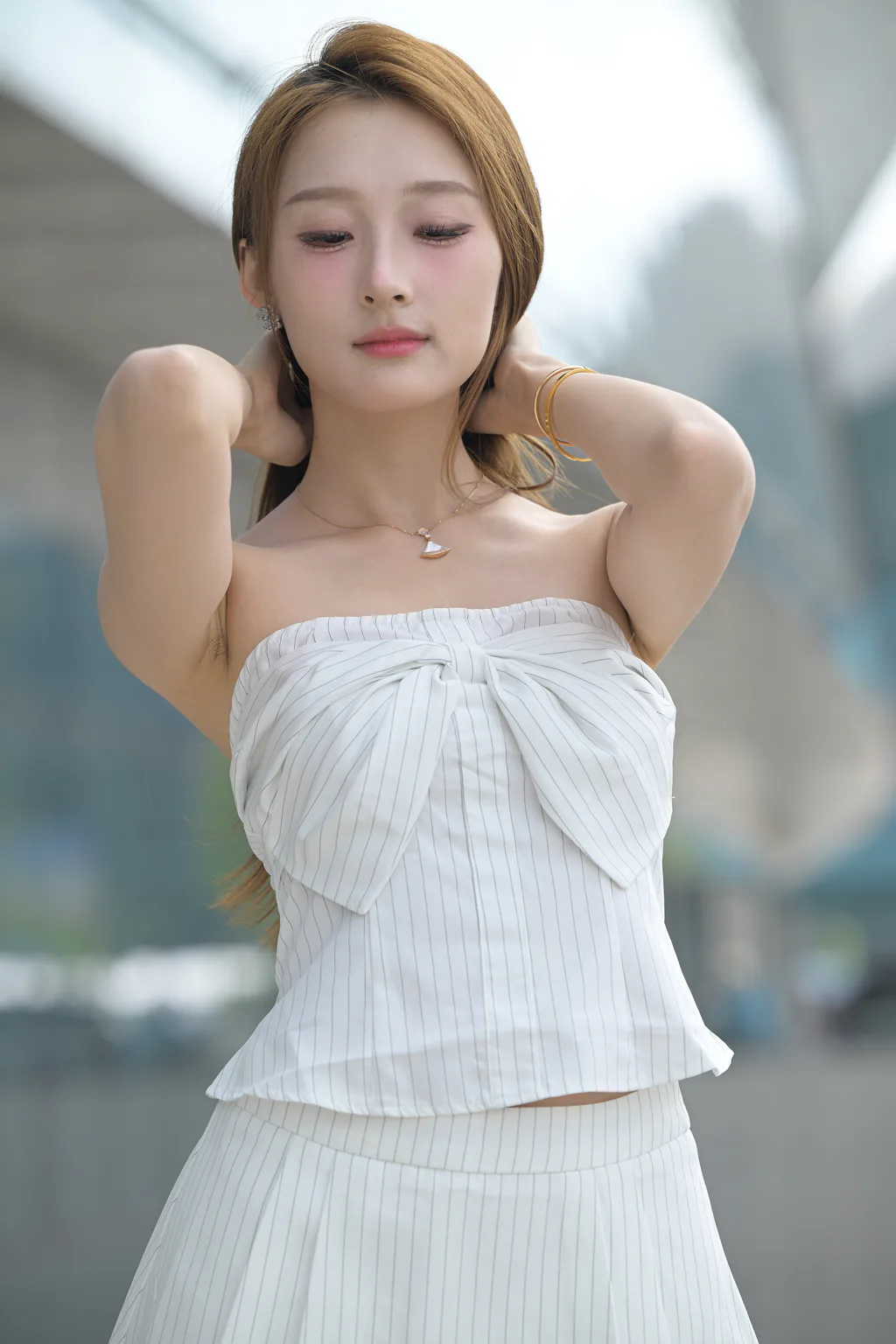 精选街拍作品 NO.6639 小桂圆白裙美腿[161P/177MB]插图3