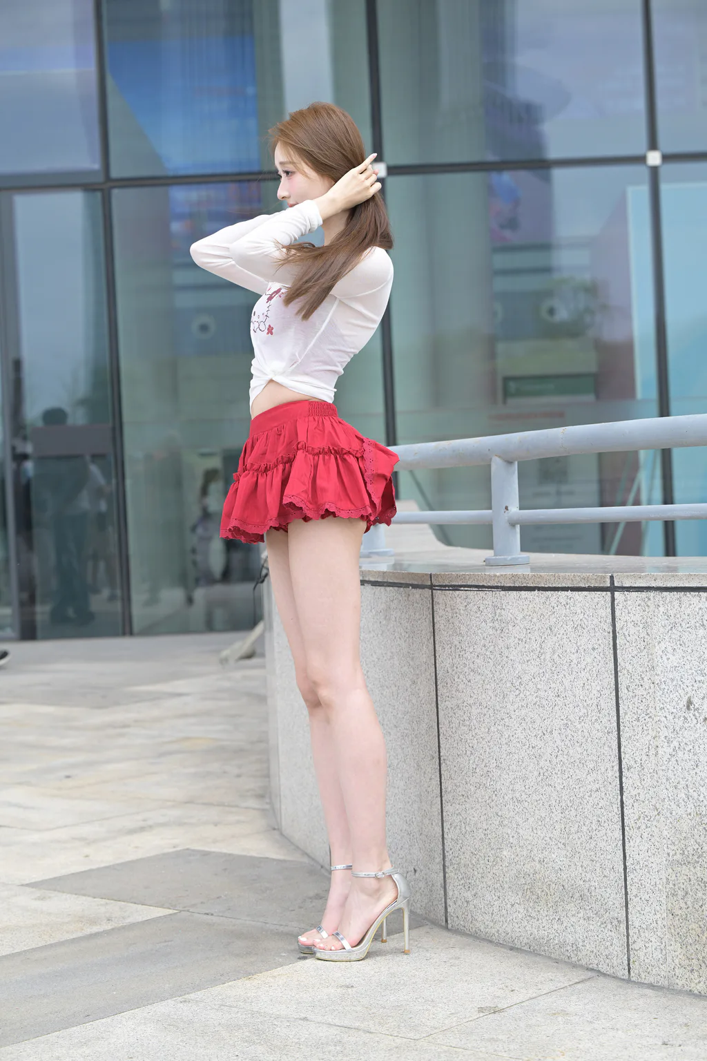 精选街拍作品 NO.6640 红裙甜妹小桂圆[157P/271MB]插图3