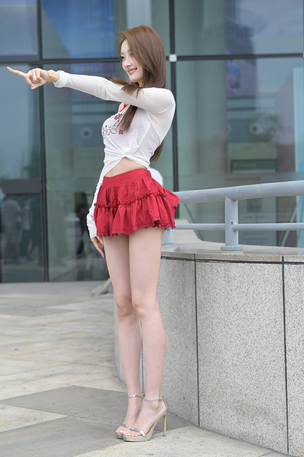 精选街拍作品 NO.6640 红裙甜妹小桂圆[157P/271MB]插图