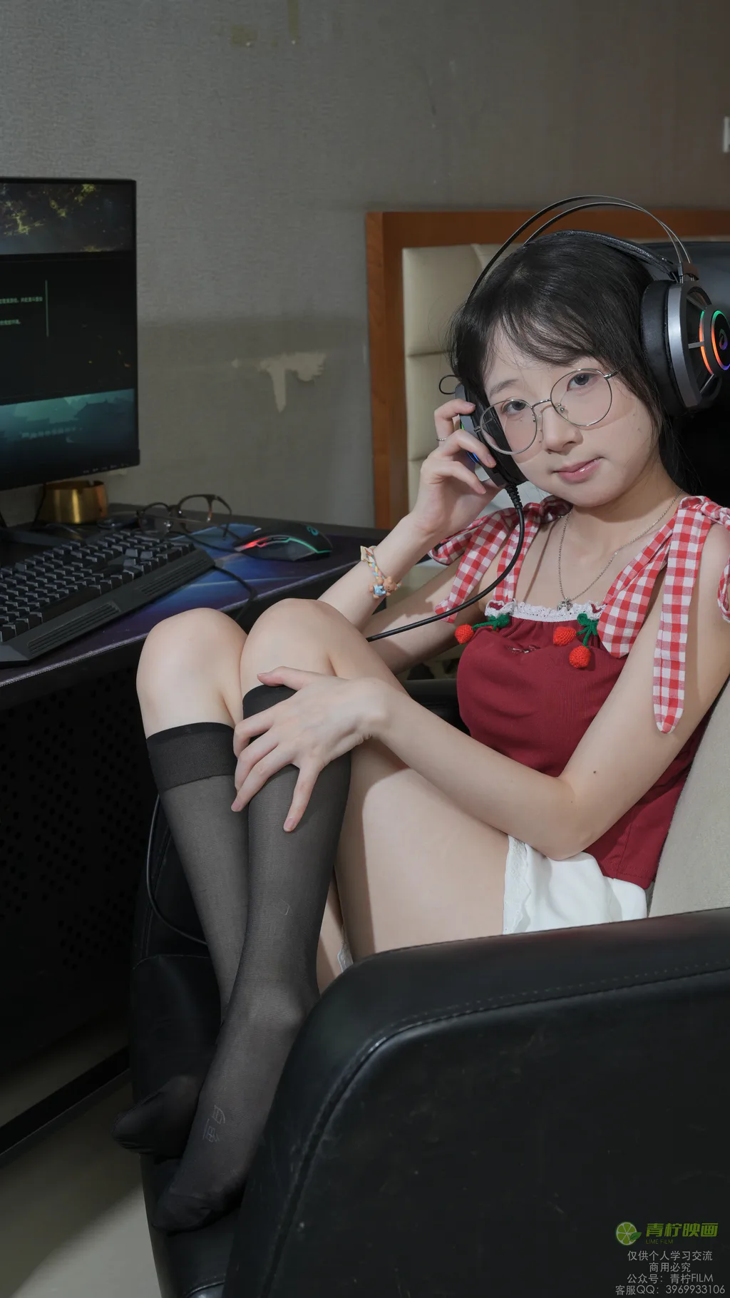 青柠映画 NO.089 白鱼 电竞白袜黑丝[108P/233MB]插图