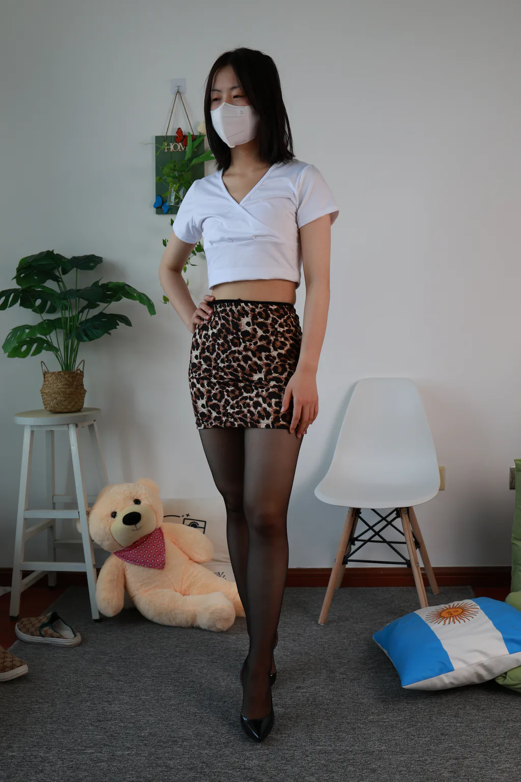 三禾摄影 NO.071 豹纹短裙 黑丝 高跟[282P/2V/5.68GB]插图3