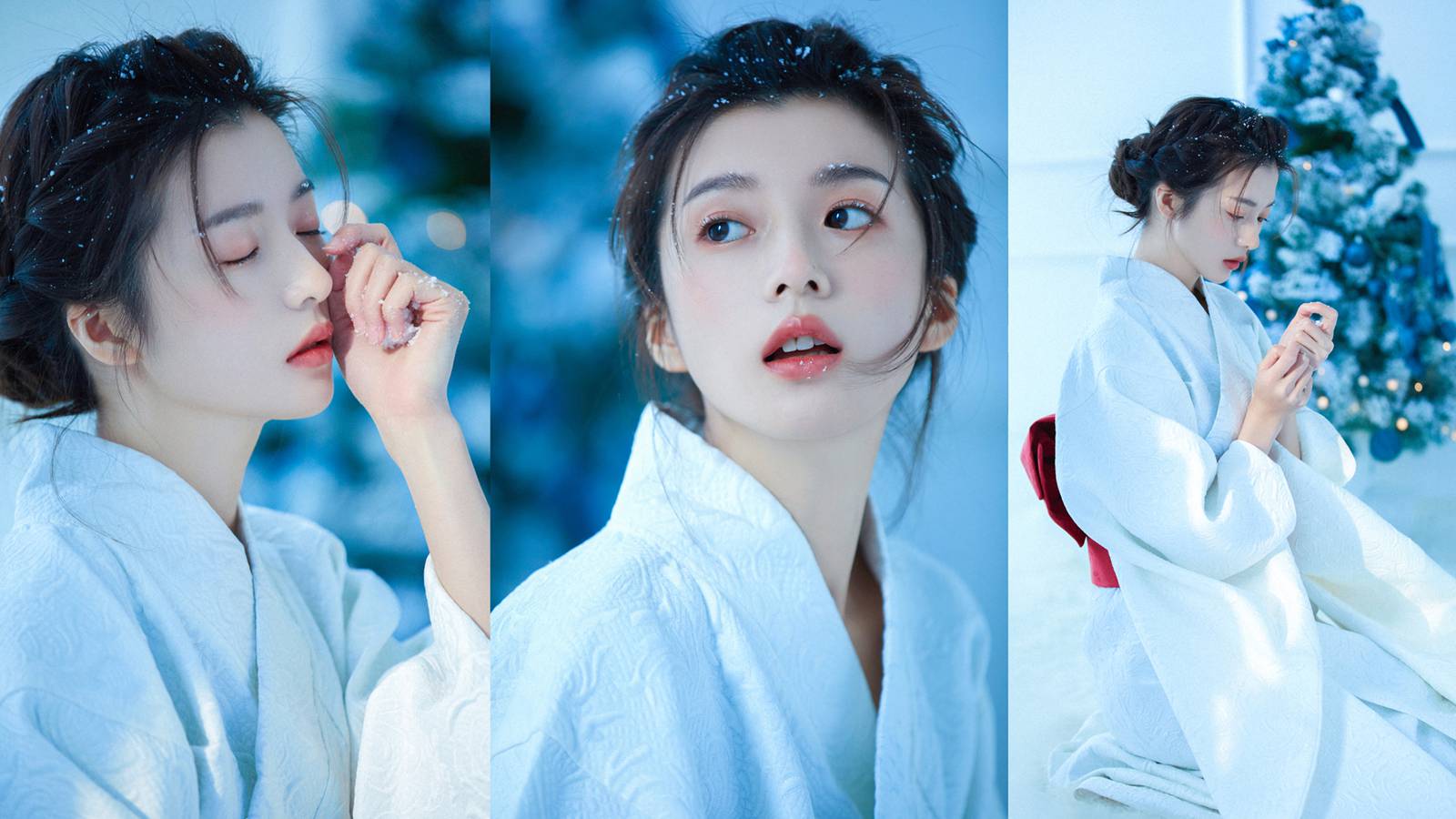 桌面壁纸 077 梁夹心 冬季唯美镁钕拼图4k壁纸插图