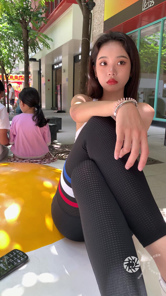 魔镜街拍1301黑色瑜伽裤镁钕[1V/10.9G]插图3