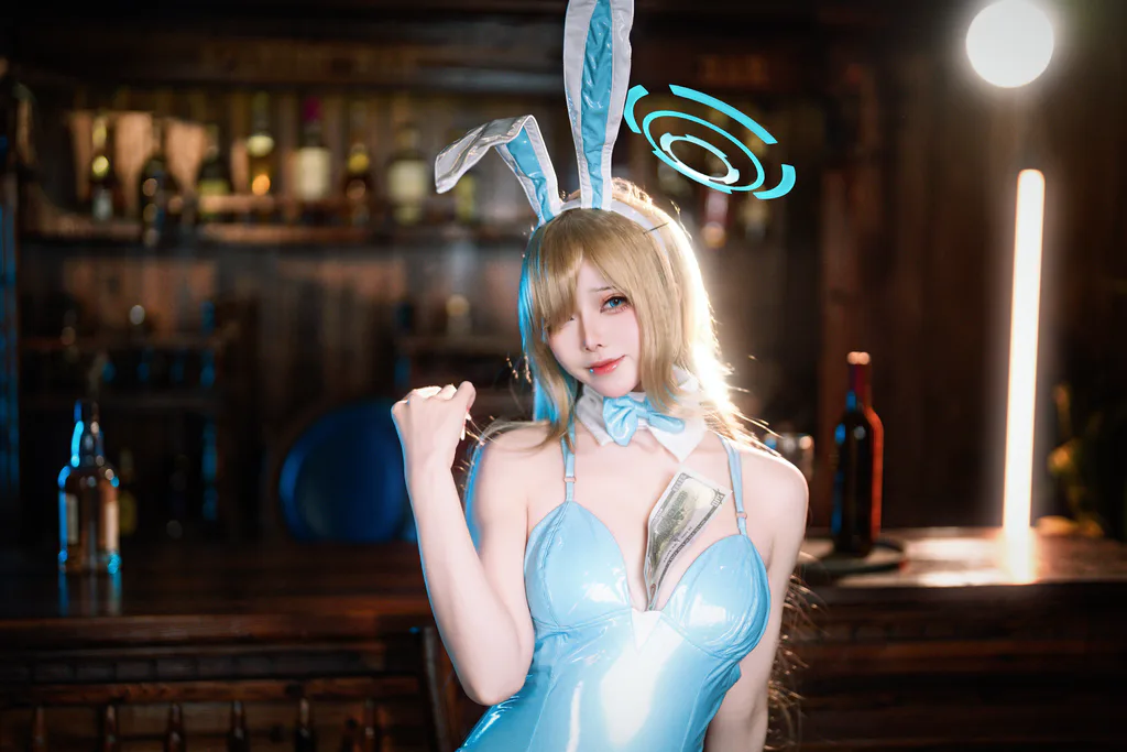 前野太太 – 蔚蓝档案 一之濑明日奈 兔女郎[31P/1.00GB]插图2