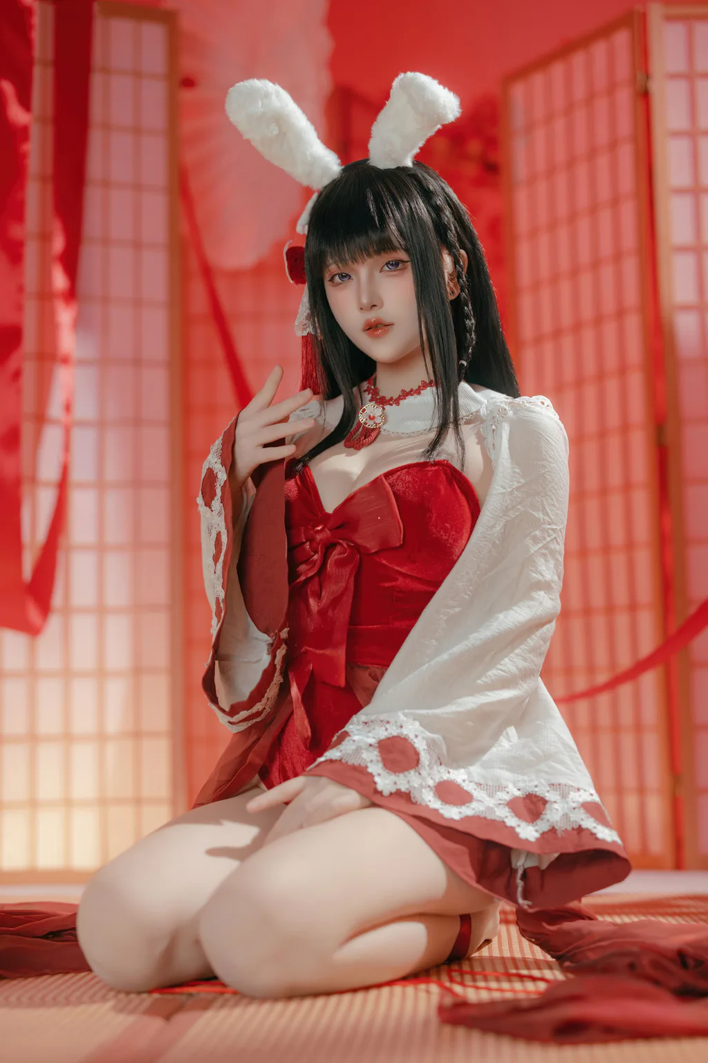 屿鱼 – 碧蓝航线 大山 祈愿的巫女兔[58P/339MB]插图3