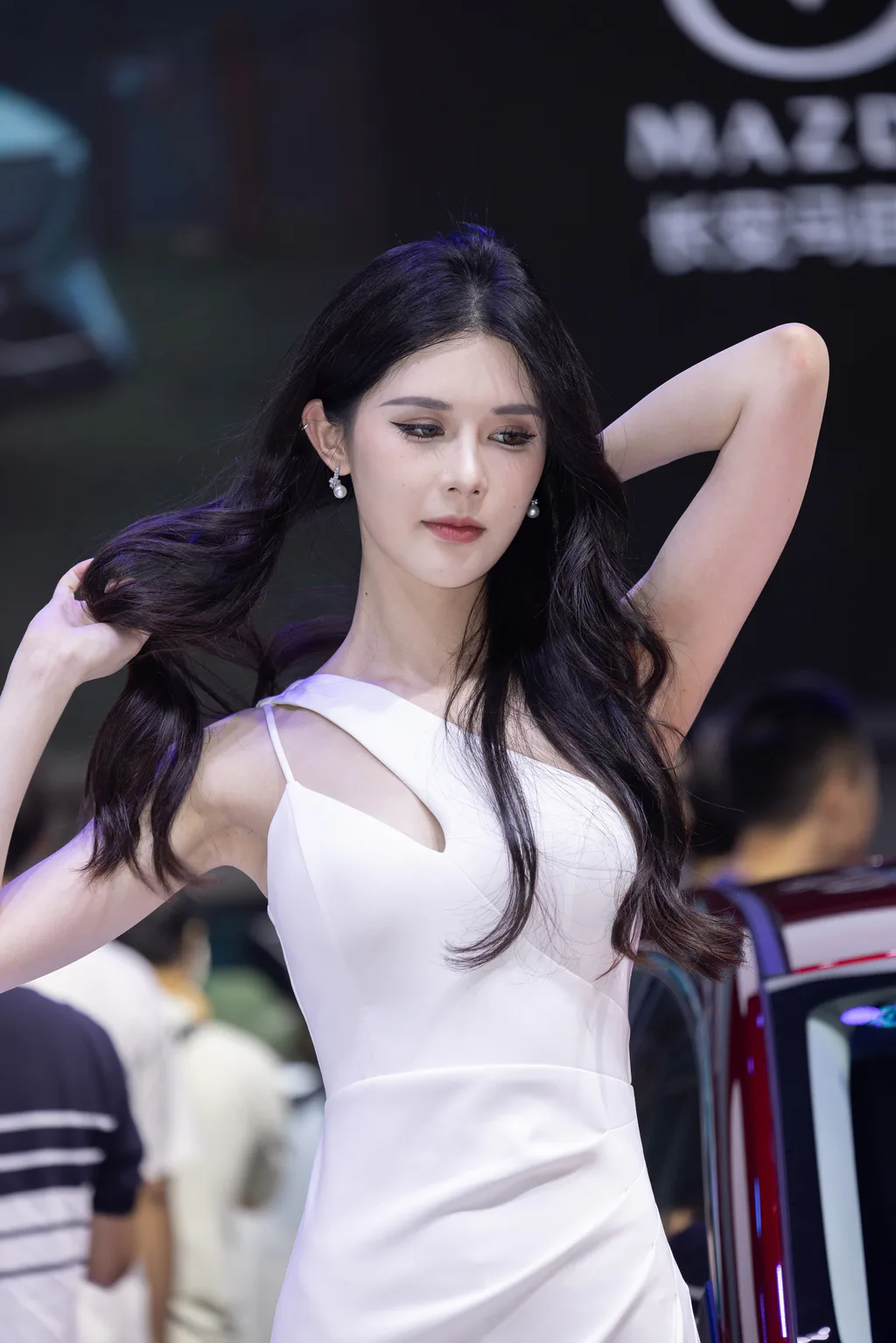 精选街拍作品 NO.6812 桑桑crow白色开叉长裙[130P/166MB]插图3