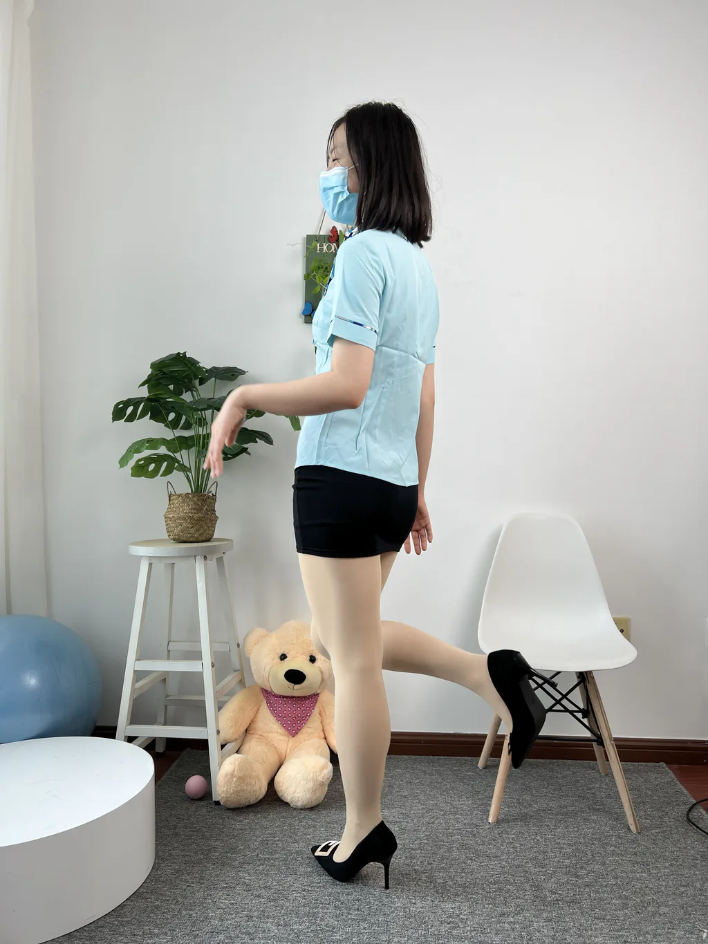 三禾摄影 NO.076 空姐至服 肉丝高跟[216P]插图2