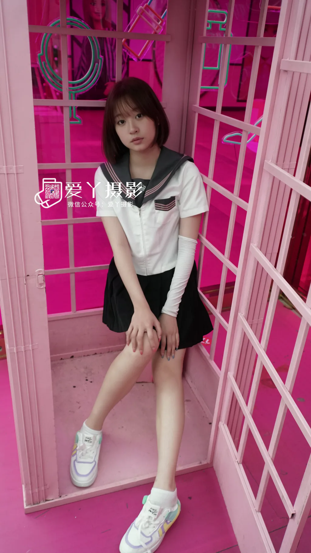 爱丫摄影 003 活力少女——游戏厅青春洋溢jk少女（全程版）[93P/3V/2.78G]插图2